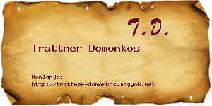 Trattner Domonkos névjegykártya